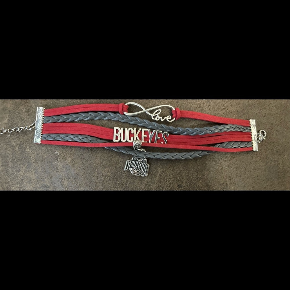 Ohio state buckeyes bracelet